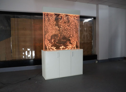Water Wall Wall Column with Base Cabinet Divider Ragal Display Case