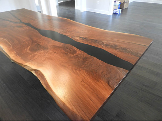 River table Dining table River Table Solid Tables 240x100 Epoxy resin sea