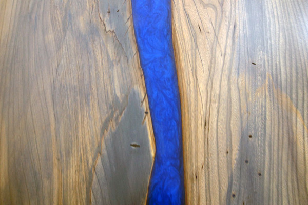Epoxy resin Dining table River Table Real Wood Solid Decorative Tables 220x100