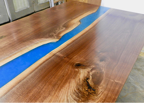 Epoxy resin Dining table River Table Solid 240x100 river table new genuine