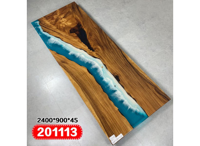 Modern Tables Dining table Design Table Resin Sea River Furniture 240x90
