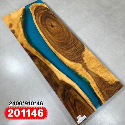Real Wood Waterfall Table Epoxy Resin Dining table Tables Epoxy Solid