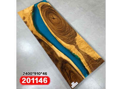 Real Wood Waterfall Table Epoxy Resin Dining table Tables Epoxy Solid