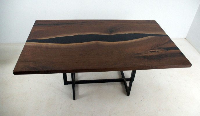 Solid oak wood table conference big xxl dining room kitchen tables