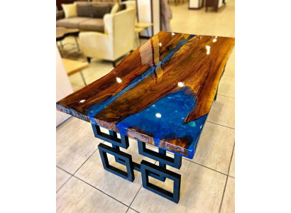 Coffee table Blue River Table Real Wood River Table 140x80 Tables