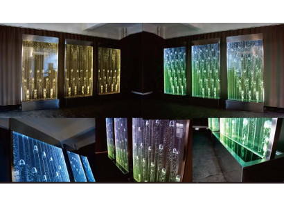 Water Walls Modern Partition LED Water Wall Illuminated Wall