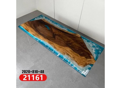 River table Dining table River Table Solid Tables 202x81 Epoxy resin Sea