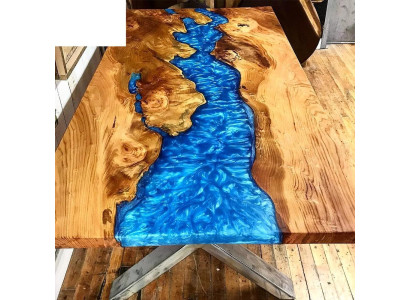 Coffee table River Table Real Wood River Table 120x90 Solid Tables