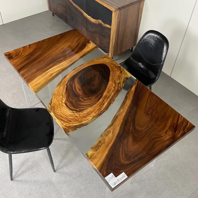 Wood Massive Furniture Dining table Epoxy resin Real epoxy table casting resin