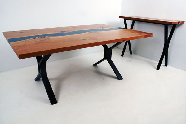 Custom made Table Epoxy resin Epoxy River Real Wood Price 1sqm Tables Resin
