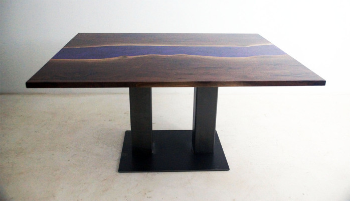 Table Epoxy resin Epoxy Resin River Real Wood Price 1sqm Tables made to measure