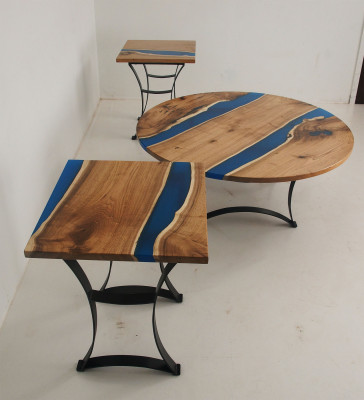 Epoxy River Custom Made Table Epoxy resin Real Wood Price 1sqm Tables Resin