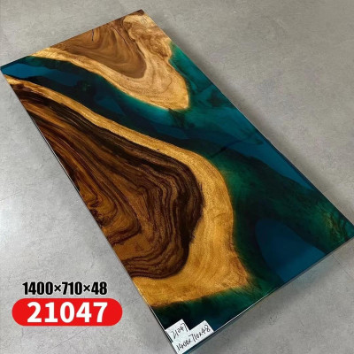 Table Dining table Tables Resin Epoxy Solid Design Furniture 140x71 Genuine