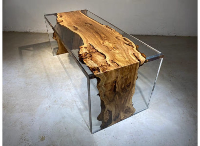 Coffee table Real Wood River Table Solid Epoxy resin Tables Coffee tables 120x60