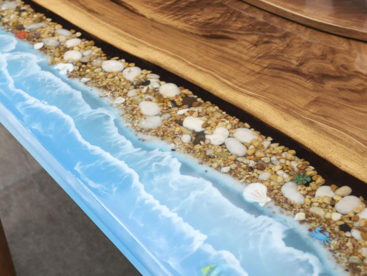 Design Table Modern Sea River Furniture Tables Dining table Tables Epoxy