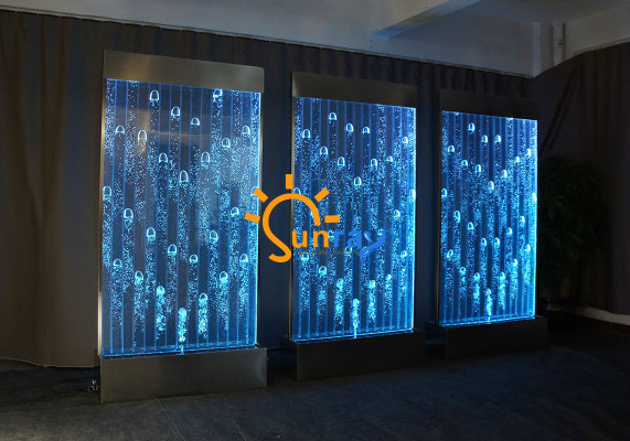 Wall panel with water bubbles LED new water wall designer water wall illuminated