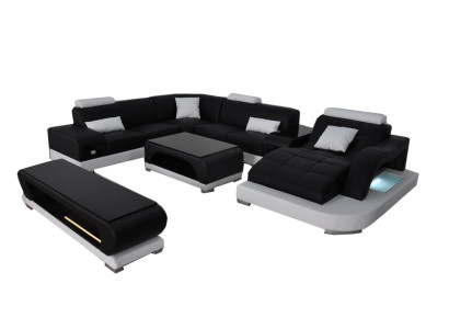 Sofa Couch Upholstery Seat Corner Modern Couches U-shape Living landscape Suite new