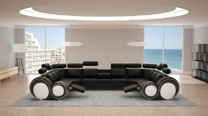 Designer Living landscape Corner sofa with USB Couch Sofa Upholstery Leather Sofa Sofas New