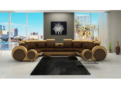 Fabric Couch Textile Sofa Corner sofa USB, Couch Living landscape XXL Textile Sofa Couches