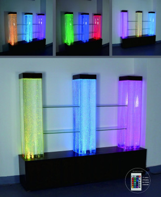 Water Wall Wall Column Divider Ragal Display case Water Walls LED