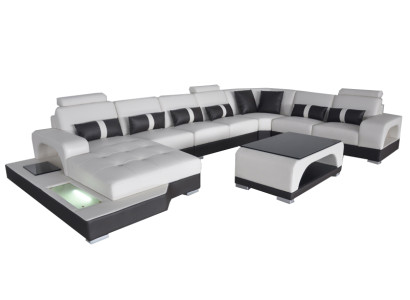 Corner sofa U-shape +Coffee table Modern Upholstery Living room Furniture Corner sofa Design Sofa