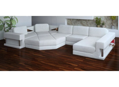 Living landscape design fabric sofas bed function sleep couch corner sofa U-shape sofa