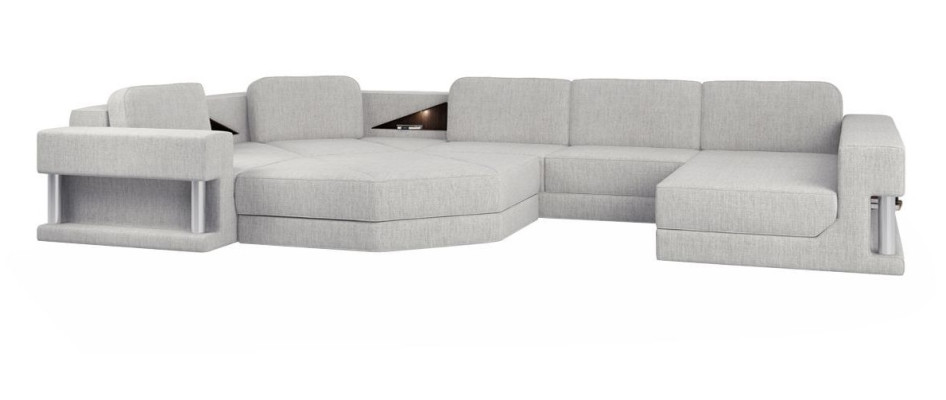 Living landscape design fabric sofas bed function sleep couch corner sofa U-shape sofa
