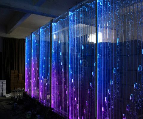 Modern Partition Decorative Water Walls LED Water Wall Illuminated Wall