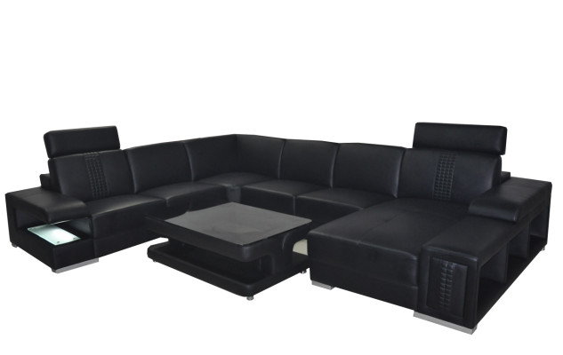 Corner sofa Design Upholstery Corner suite Corner sofa Sofa Living landscape Couch Table USB