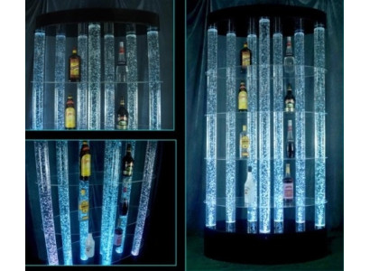 Column Led Water Wall Bar Shelf Water Column Counter Designer