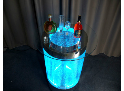Led Bar Table Water Wall Bar Counter Shelf Furniture Illuminated Coffee table