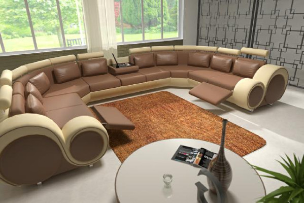 Couch set Modern Sofa Corner Seating Area Leather Couch Living landscape USB Sofa