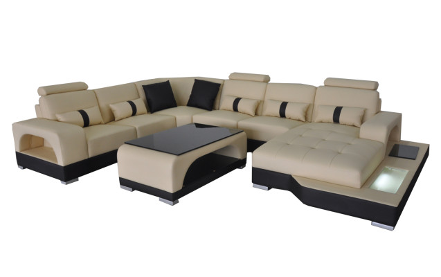 Leather Sofa Modern Couch Upholstery Design Living landscape + Table Corner Couches Seat