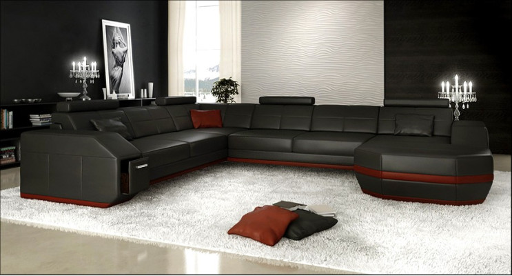 Leather Corner Sofa Upholstery Couches Living landscape Luxury Suite Corner Sofas Couch