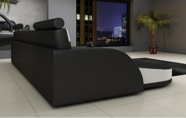 Living landscape LEATHER SOFA XXL Corner sofa + USB Suite Corner sofa made to measure