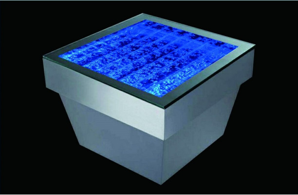 Design Table Coffee Table Water Column Column Water Sofa LED Decorative Illuminated