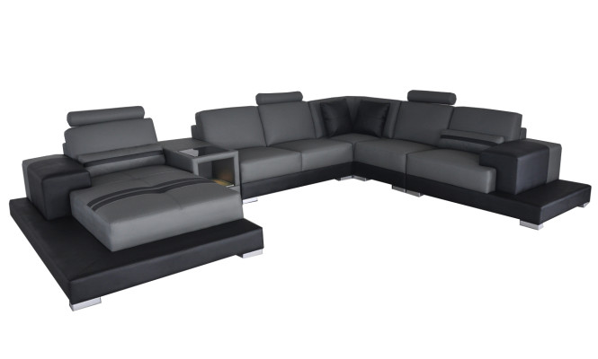 Leather Sofa Couch Living landscape Corner Suite Design Decorative Modern Sofa