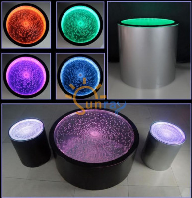 Water Design Table Coffee table Water Columns Sofa Tables LED Illuminated
