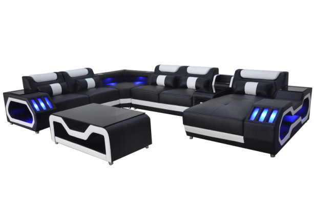 Design Leather Upholstery Seat Corner Leather Corner Landscape Room new Living Sofa Upholstery