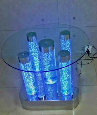 Water Design Table Coffee table Water Columns Column Sofa Tables LED