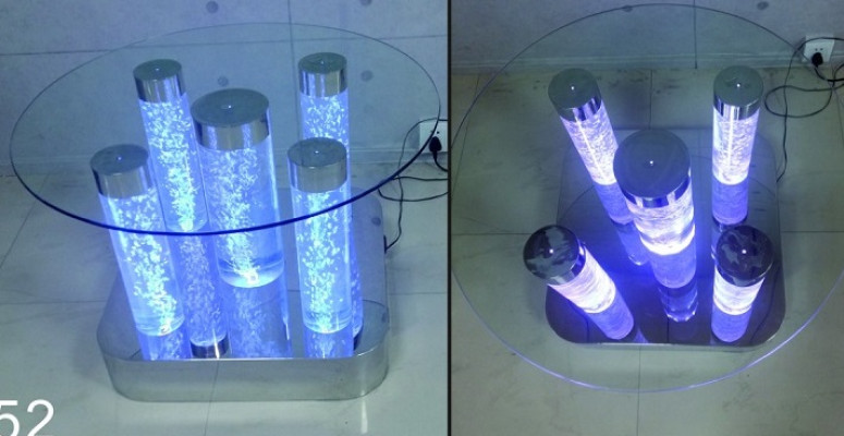 Water column design table coffee table column water sofa tables led