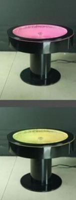Round Table Bar Round Tables LED Water Game Illuminated LED Furniture