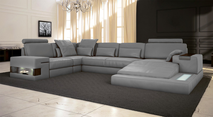 U-shape Sofa Living landscape U-shape Corner sofa Couch Suite Upholstery Corner sofa with USB