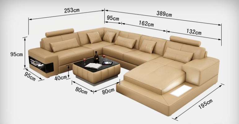 Leather sofa couch living landscape modern corner sofa corner decor suite design