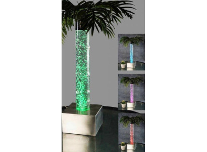 Led Design Bubble Water Column 60cm Water Columns Illuminated Table Palm Plant