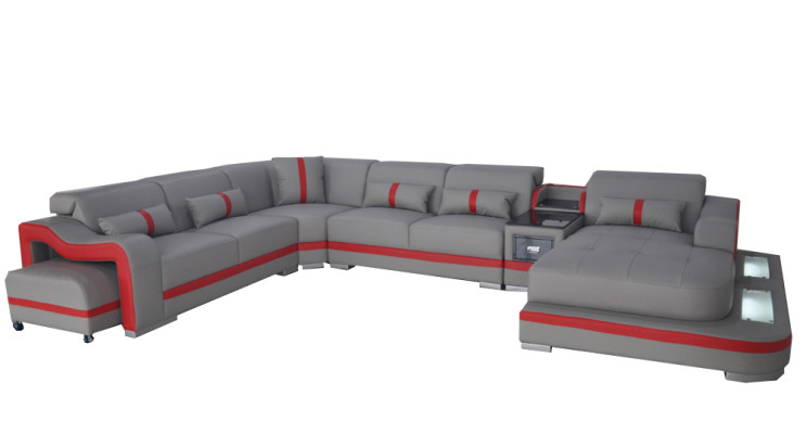 Leather Couch Upholstery Seat Design Modern Corner Suite Sofa Living landscape U-shape