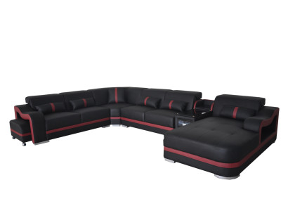Leather Couch Upholstery Suite Seat Design Modern Corner Sofa Living landscape U-shape
