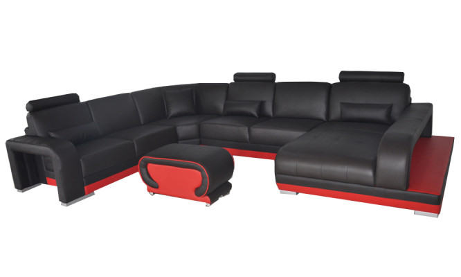 Living Couch Leather Sofa Landscape Seat Upholstery Suite Corner Sofas Sets new
