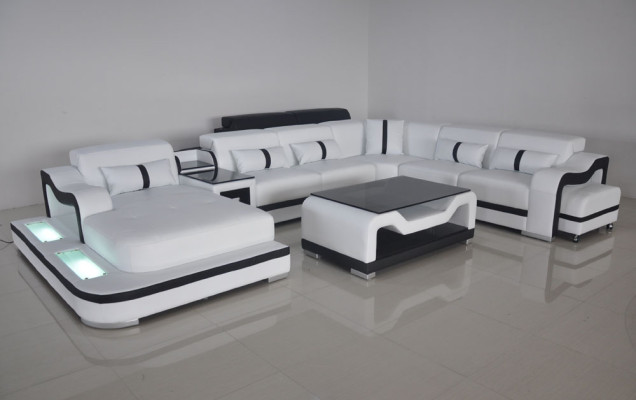 Design Modern Sofa Couch Corner sofa Upholstery new Living landscape U-shape