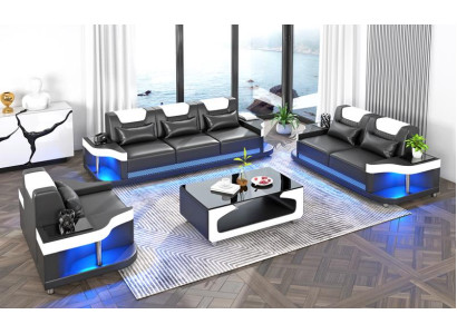 Sofa set 3+2+1 Seater Set Design Sofa Upholstery Couches Living room set Leather